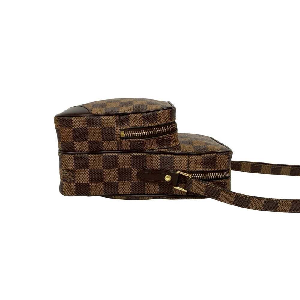 LOUIS VUITTON Authentic Brown Damier Leather Pochette Shoulder Bag - Picture 6 of 10
